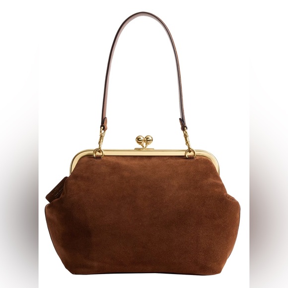 Coach Handbags - COACH
Kisslock Large Suede Frame Bag 27